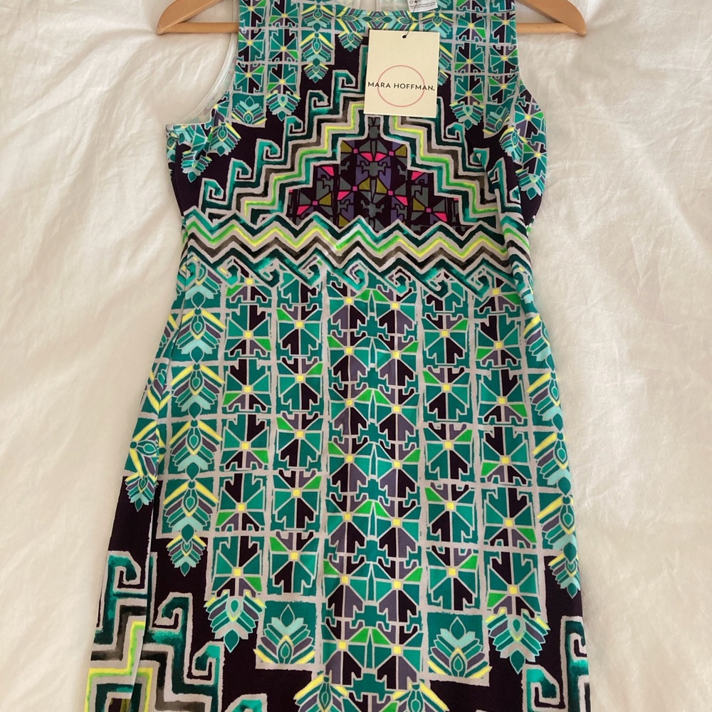 Mara Hoffman Multicolor Geometric Pattern Dress N… - image 7